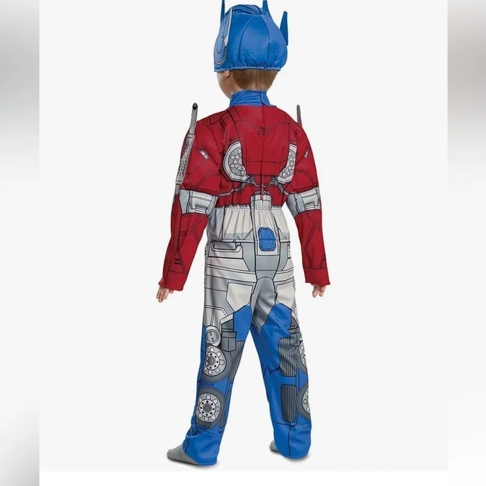 Toddlers Muscle Optimus Prime Transformer Halloween Costumes Padded Jumpsuit